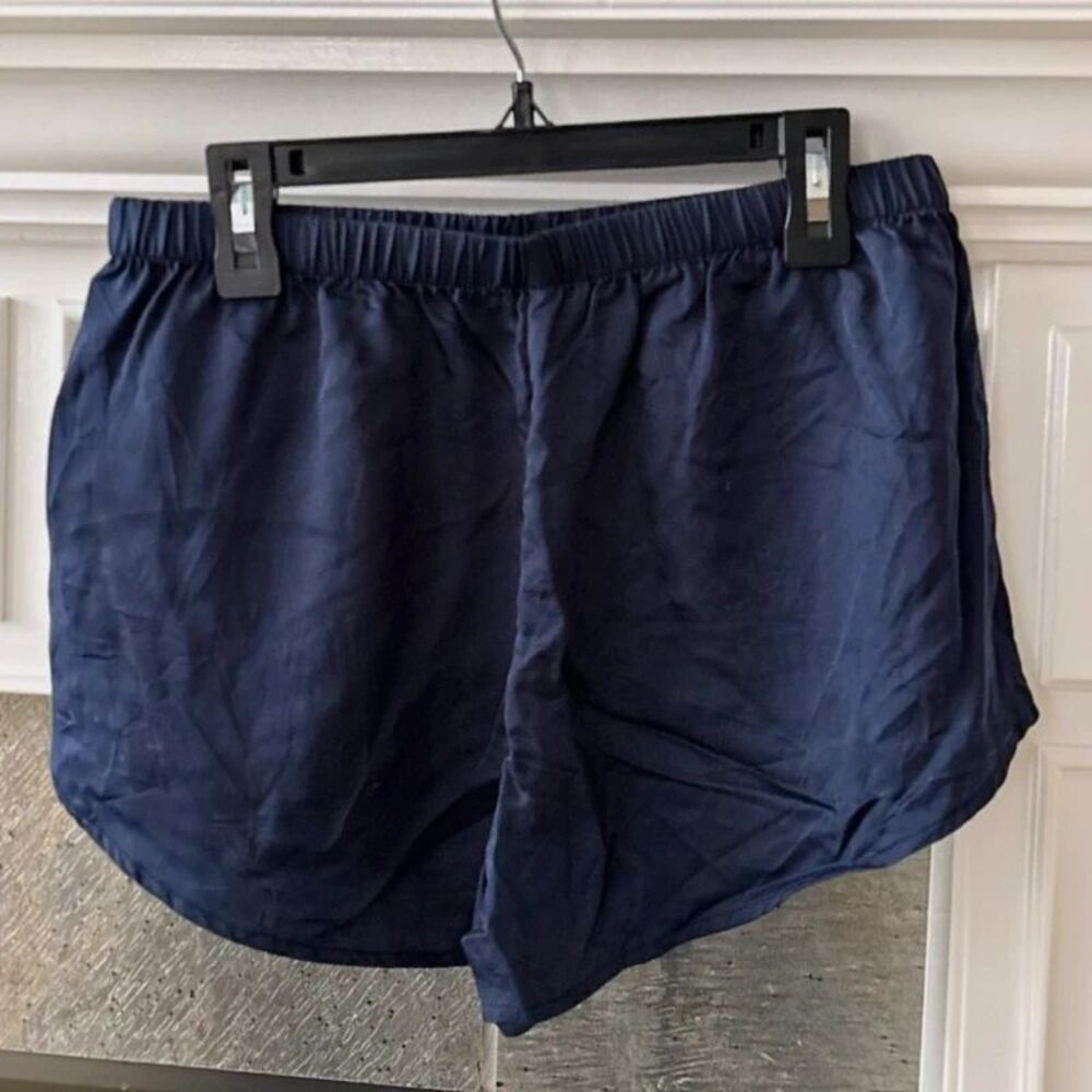 Ettitude Navy Blue Bamboo Lyocell Lounge Shorts XS CleanBamboo Pajama